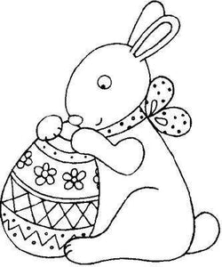BH The Easter Egg Bunny Clear Stamp 2x2 - Lilly Grace Crafts