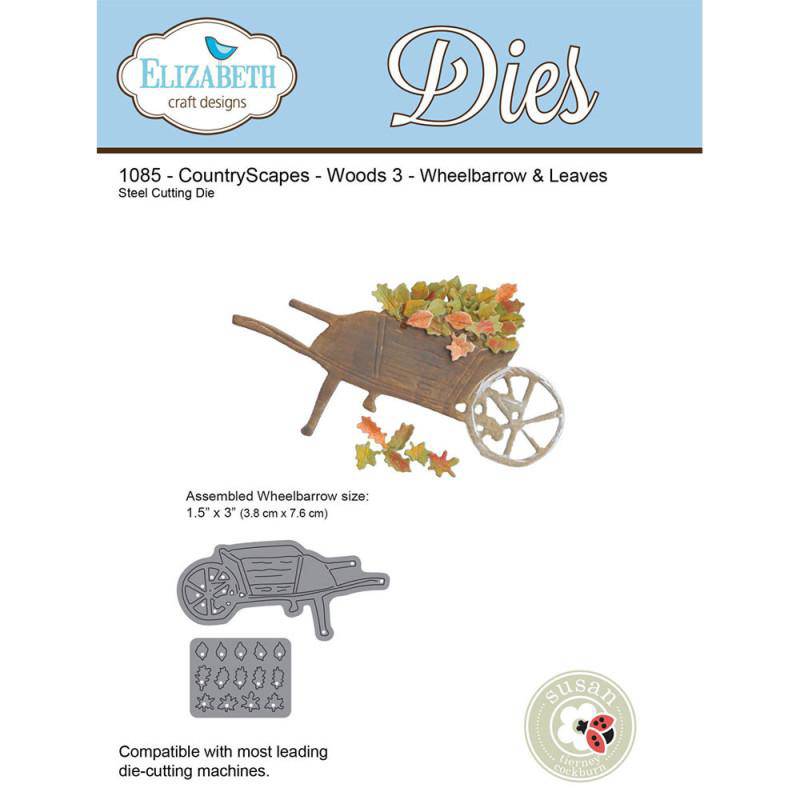 Elizabeth Craft Designs Wheelbarrow and Leaves Dies Lilly Grace Crafts
