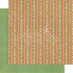 Graphic45 Candy Cane Ribbons 12x12 Paper - Lilly Grace Crafts