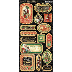 Graphic45 Christmas Time Chipboard - Lilly Grace Crafts