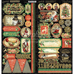 Graphic45 Christmas Time Stickers - Lilly Grace Crafts