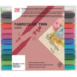 Kuretake Ltd ZIG Fabricolor  x24 colours set - Lilly Grace Crafts