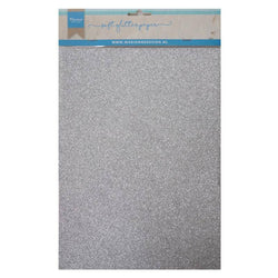 Marianne Design Soft Glitter paper - Silver - Lilly Grace Crafts
