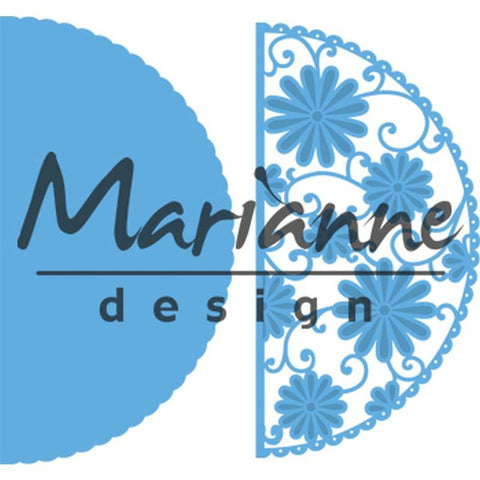 Marianne Design Anjas flower demi circle - Lilly Grace Crafts