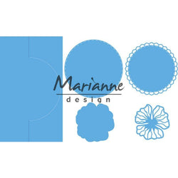 Marianne Design Anjas Vertical Folding Die (Round) - Lilly Grace Crafts