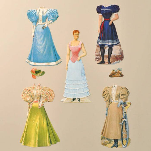Florence Paper Doll In Bag - Lilly Grace Crafts