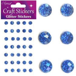 OAKTREE Glitter Gems - 8mm - Royal Blue - Lilly Grace Crafts