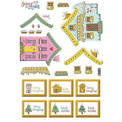 Finhaven Sugar St Pink House Toppers - Lilly Grace Crafts