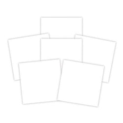 Spellbinder Paper Arts Platinum Pack 6 - 6 in x 6 in White Adhesive Sheets (6 Pieces) - Lilly Grace Crafts