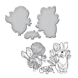 Spellbinder Paper Arts Bunny Stamp and Die Set - Lilly Grace Crafts