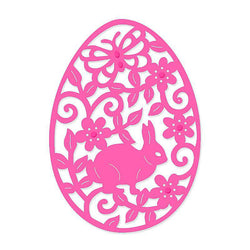 Sweet Dixie Filigree Bunny Easter Egg - Lilly Grace Crafts