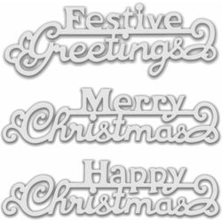 Sweet Dixie Sue Dix Festive Greetings (set of 3) - Lilly Grace Crafts