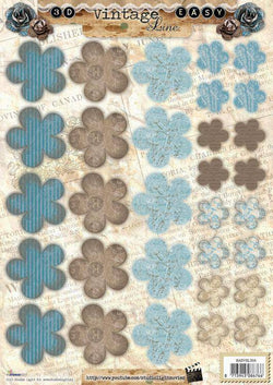Studio Light A4  Vintage Flowers Die Cuts Nbr 355 - Lilly Grace Crafts