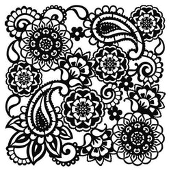 Viva Decor Background template Paisley approx 29x29 cm - Lilly Grace Crafts