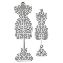 Sweet Dixie Filigree Dressmakers Mannequins Sweet Dixie Cutting Die - SDD622 - Lilly Grace Crafts
