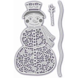 Sweet Dixie Filigree Snowman Sweet Dixie Cutting Die - SDD601 - Lilly Grace Crafts