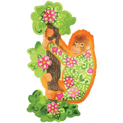 Sweet Dixie Floral Baby Orangutan - Sweet Dixie Cutting Die - SDD665 - Lilly Grace Crafts