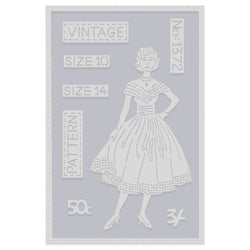 Sweet Dixie Vintage Dressmaking Pattern Sweet Dixie Cutting Die - SDD623 - Lilly Grace Crafts