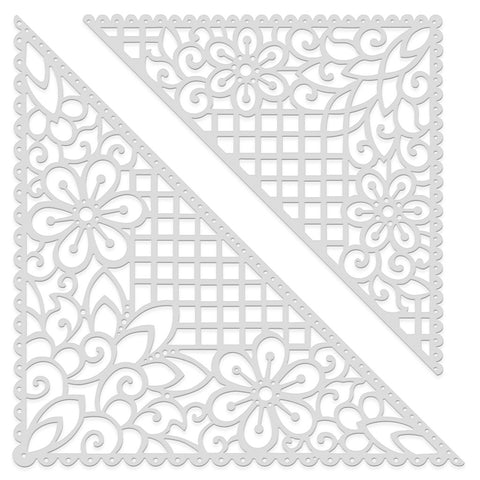 Sweet Dixie Lattice Corners - Sweet Dixie Cutting Die - SDD646 - Lilly Grace Crafts
