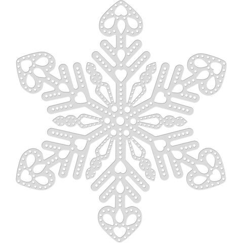 Sweet Dixie Large Pricked Snowflake Sweet Dixie Cutting Die - SDD685 - Lilly Grace Crafts