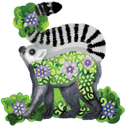 Sweet Dixie Floral Ring Tailed Lemur - Sweet Dixie Cutting Die - SDD666 - Lilly Grace Crafts