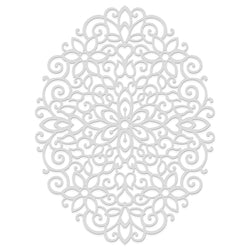 Sweet Dixie Floral Filigree Oval - Sweet Dixie Cutting Die - SDD645 - Lilly Grace Crafts