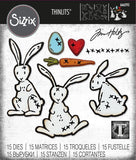 Sizzix Thinlits Die Set 15PK Bunny Stitch by Tim Holtz 666293 - Lilly Grace Crafts