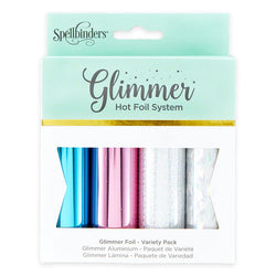 Spellbinders Glimmer Hot Foil Roll-Variety Pack 2 - Metallic & Holographic 4 Roll Set - Lilly Grace Crafts