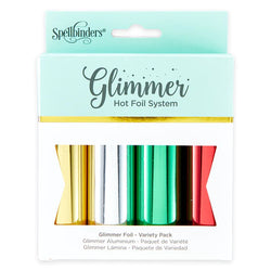 Spellbinders Glimmer Hot Foil Roll-Variety Pack 3 - Holiday Variety Pack 4 Roll Set - Lilly Grace Crafts