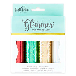 Spellbinders Glimmer Hot Foil Roll - Shimmering Holiday Variety 4 Pack - Lilly Grace Crafts