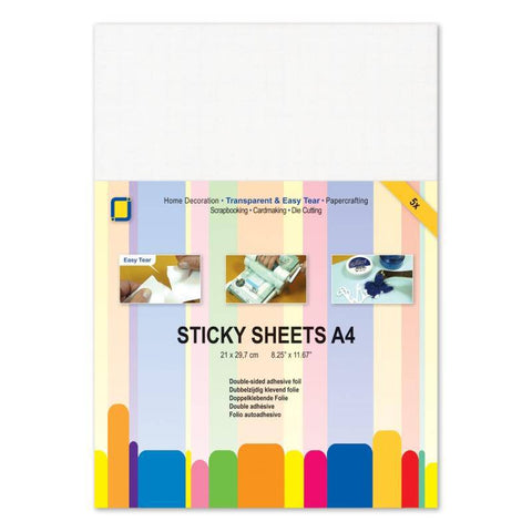 Jeje Sticky Sheets 5 x A4 - Lilly Grace Crafts