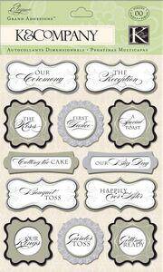 K and Company Elegance Collection Words Grand Adhesion - Lilly Grace Crafts