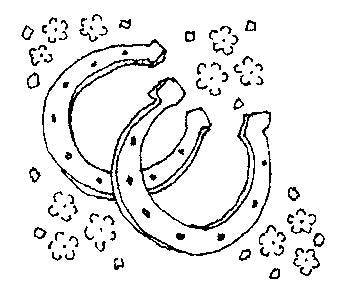 Personal Impressions Horseshoes Wood Mounted Stamp - Lilly Grace Crafts