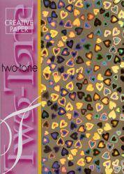 Jeje Two Tone Paper Hearts Gold - Lilly Grace Crafts