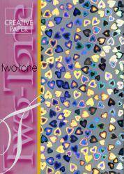 Jeje Two Tone Paper Hearts Silver - Lilly Grace Crafts