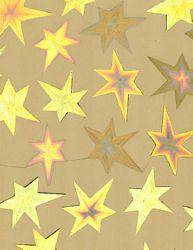 Jeje Gold Stars Paper - Lilly Grace Crafts