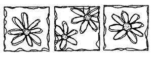 Lindsay Mason Designs Triple Daisies Wood Mounted Stamp - Lilly Grace Crafts