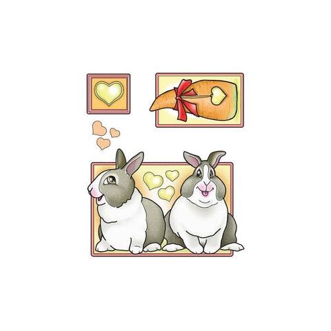 Jeje Marij Rahder Clear stamps Rabbits - Lilly Grace Crafts