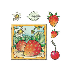 Jeje Marij Rahder Clear Stamps Strawberry - Lilly Grace Crafts