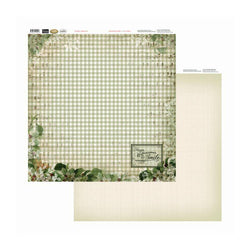 Couture Creations Green Plaid 12x12 inch Double-sided Packs of 10 Sheets - Lilly Grace Crafts