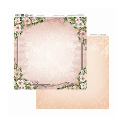 Couture Creations Frame Of Roses 12x12 inch Double-sided Packs of 10 Sheets - Lilly Grace Crafts