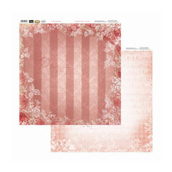 Couture Creations Rouge Stripes 12x12 inch Double-sided Packs of 10 Sheets - Lilly Grace Crafts