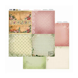 Couture Creations Gingham and Postcards 12x12 inch Double-sided Packs of 10 Sheets - Lilly Grace Crafts