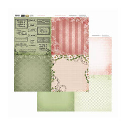 Couture Creations Florals and Time 12x12 inch Double-sided Packs of 10 Sheets - Lilly Grace Crafts
