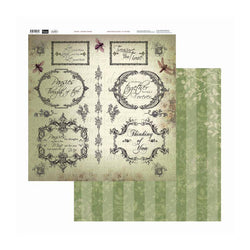 Couture Creations Dragonfly Phrases 12x12 inch Double-sided Packs of 10 Sheets - Lilly Grace Crafts