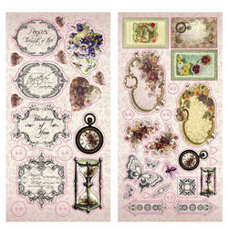 Couture Creations Hearts Ease Sticker Sheets x 2 - Lilly Grace Crafts