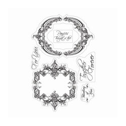 Couture Creations Hearts Ease Frames and Sentiments Clear Stamps - Lilly Grace Crafts
