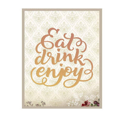 Couture Creations Eat Drink Enjoy Intricutz Cutting Dies - Lilly Grace Crafts