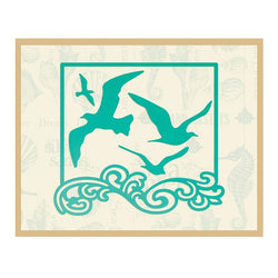 Couture Creations Seagulls Over the Ocean Intricutz Cutting Dies - Lilly Grace Crafts