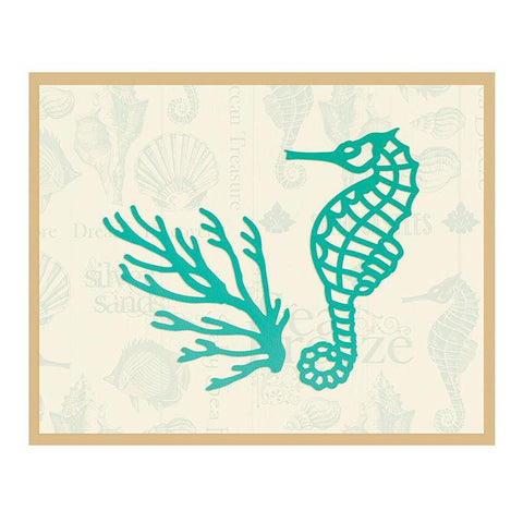 Couture Creations Seahorse and Coral Intricutz Cutting Dies - Lilly Grace Crafts